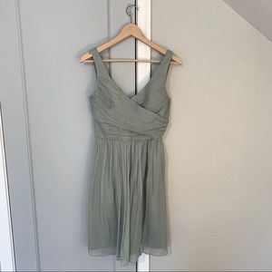 J. Crew Knee Length Bridesmaid Dress in Pale Blue
